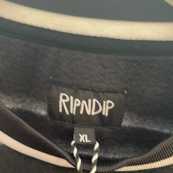 NWT - XL Rip N Dip Striped Long Sleeve Sweatshirt/Sweater - Picture 2 of 5
